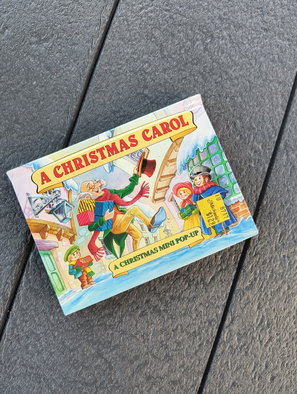 A Christmas Carol Hardcover Charles Dickens Mini Pop Up Book Vintage 1999